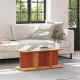 Dohányzóasztal Viaszbarna 80 x 39,5 x 33,5 cm Tömör fenyőfa