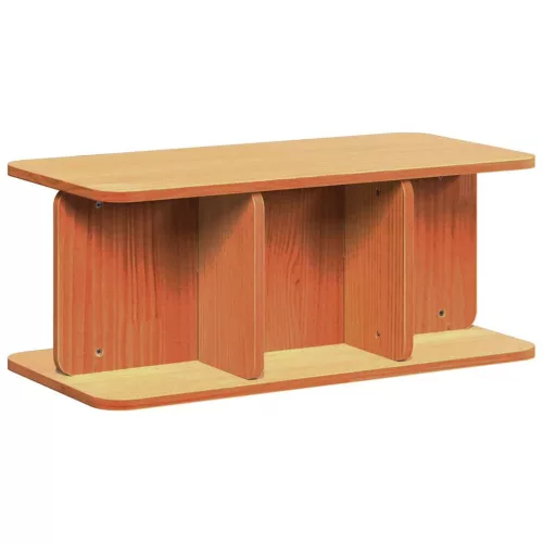 Dohányzóasztal Viaszbarna 80 x 39,5 x 33,5 cm Tömör fenyőfa