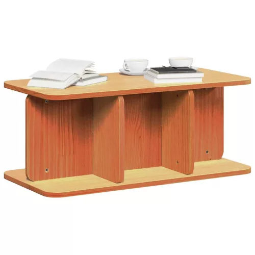 Dohányzóasztal Viaszbarna 80 x 39,5 x 33,5 cm Tömör fenyőfa