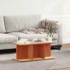 Dohányzóasztal Viaszbarna 80 x 39,5 x 33,5 cm Tömör fenyőfa
