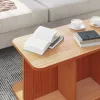 Dohányzóasztal Viaszbarna 80 x 39,5 x 33,5 cm Tömör fenyőfa