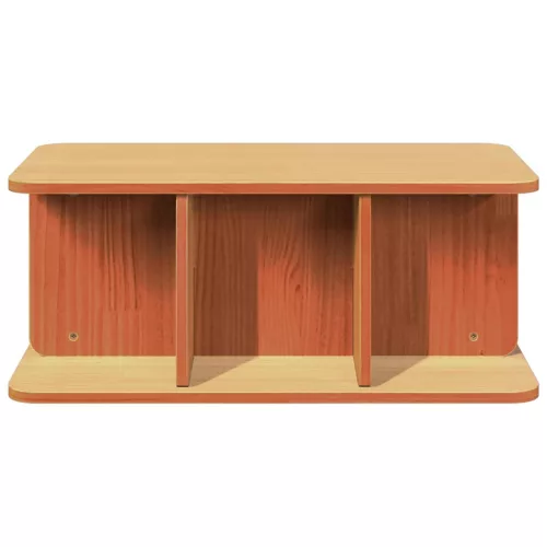 Dohányzóasztal Viaszbarna 80 x 39,5 x 33,5 cm Tömör fenyőfa