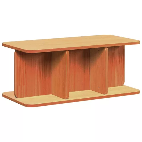 Dohányzóasztal Viaszbarna 80 x 39,5 x 33,5 cm Tömör fenyőfa