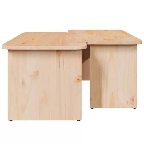 Dohányzóasztal Természetes 100 x 69 x 35.5 cm Tömör fenyőfa