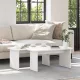 Dohányzóasztal Fehér 100 x 69 x 35.5 cm Tömör fenyőfa