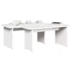 Dohányzóasztal Fehér 100 x 69 x 35.5 cm Tömör fenyőfa