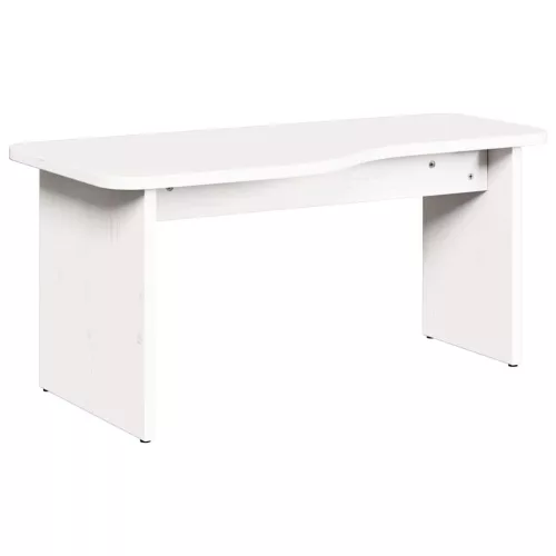 Dohányzóasztal Fehér 100 x 69 x 35.5 cm Tömör fenyőfa
