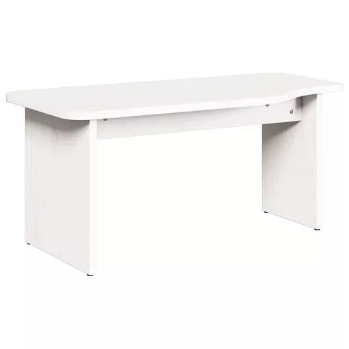 Dohányzóasztal Fehér 100 x 69 x 35.5 cm Tömör fenyőfa