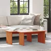 Dohányzóasztal Viaszbarna 100 x 69 x 35.5 cm Tömör fenyőfa