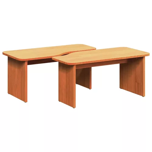 Dohányzóasztal Viaszbarna 100 x 69 x 35.5 cm Tömör fenyőfa