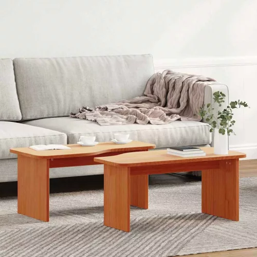 Dohányzóasztal Viaszbarna 100 x 69 x 35.5 cm Tömör fenyőfa