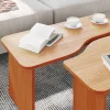 Dohányzóasztal Viaszbarna 100 x 69 x 35.5 cm Tömör fenyőfa