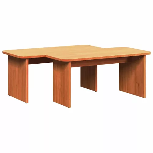 Dohányzóasztal Viaszbarna 100 x 69 x 35.5 cm Tömör fenyőfa