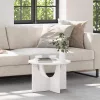 Dohányzóasztal Fehér 50 x 50 x 35 cm Tömör fenyőfa