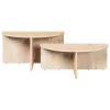 Dohányzóasztal 2 pcs Természetes 79 x 39.5 x 40 cm