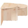 Dohányzóasztal 2 pcs Természetes 79 x 39.5 x 40 cm