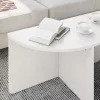 Dohányzóasztal 2 pcs Fehér 79 x 39.5 x 40 cm Tömör fenyőfa