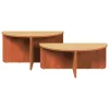 Dohányzóasztal 2 pcs Viaszbarna 79 x 39.5 x 40 cm Tömör fenyőfa