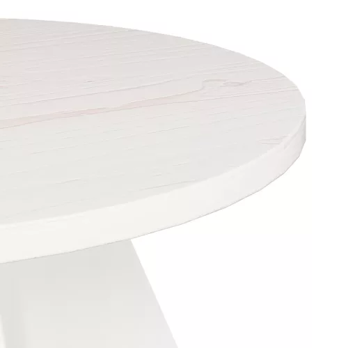 Dohányzóasztal 3 pcs Fehér 49 x 49 x 30 cm Tömör fenyőfa