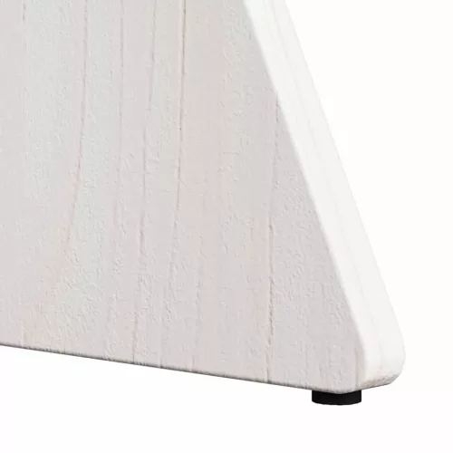 Dohányzóasztal 3 pcs Fehér 49 x 49 x 30 cm Tömör fenyőfa