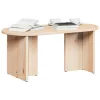 Dohányzóasztal Természetes 80 x 39.5 x 35 cm Tömör fenyőfa