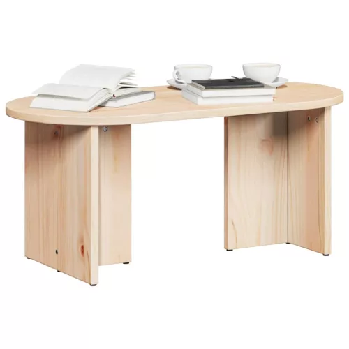 Dohányzóasztal Természetes 80 x 39.5 x 35 cm Tömör fenyőfa