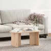 Dohányzóasztal Természetes 80 x 39.5 x 35 cm Tömör fenyőfa
