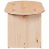 Dohányzóasztal Természetes 80 x 39.5 x 35 cm Tömör fenyőfa