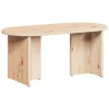 Dohányzóasztal Természetes 80 x 39.5 x 35 cm Tömör fenyőfa