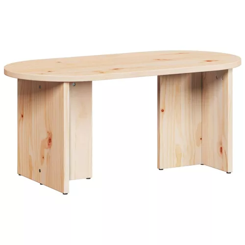 Dohányzóasztal Természetes 80 x 39.5 x 35 cm Tömör fenyőfa