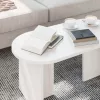 Dohányzóasztal Fehér 80 x 39.5 x 35 cm Tömör fenyőfa