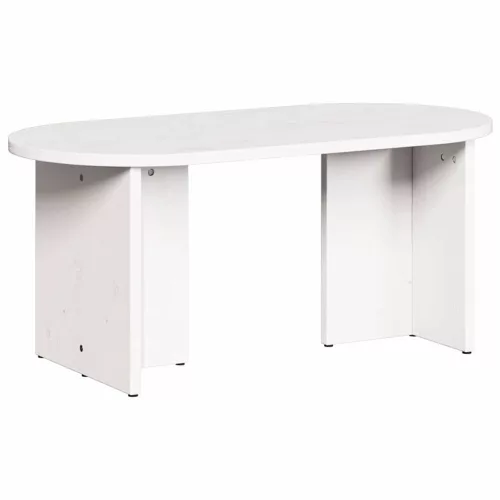 Dohányzóasztal Fehér 80 x 39.5 x 35 cm Tömör fenyőfa