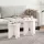Dohányzóasztal 2 pcs Fehér 41.5 x 41.5 x 44 cm Tömör fenyőfa