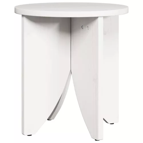 Dohányzóasztal 2 pcs Fehér 41.5 x 41.5 x 44 cm Tömör fenyőfa