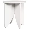 Dohányzóasztal 2 pcs Fehér 41.5 x 41.5 x 44 cm Tömör fenyőfa
