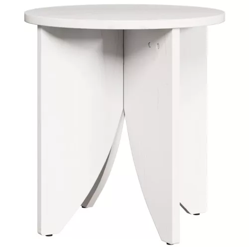 Dohányzóasztal 2 pcs Fehér 41.5 x 41.5 x 44 cm Tömör fenyőfa