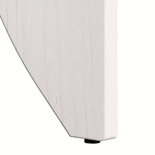 Dohányzóasztal 2 pcs Fehér 41.5 x 41.5 x 44 cm Tömör fenyőfa