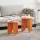 Dohányzóasztal 2 pcs Viaszbarna 41.5 x 41.5 x 44 cm