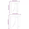 Dohányzóasztal 2 pcs Viaszbarna 41.5 x 41.5 x 44 cm
