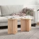 Dohányzóasztal 2 pcs Természetes 41.5 x 41.5 x 41 cm