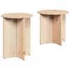 Dohányzóasztal 2 pcs Természetes 41.5 x 41.5 x 41 cm
