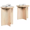 Dohányzóasztal 2 pcs Természetes 41.5 x 41.5 x 41 cm
