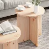 Dohányzóasztal 2 pcs Természetes 41.5 x 41.5 x 41 cm
