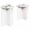 Dohányzóasztal 2 pcs Fehér 41.5 x 41.5 x 41 cm Tömör fenyőfa