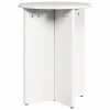 Dohányzóasztal 2 pcs Fehér 41.5 x 41.5 x 41 cm Tömör fenyőfa