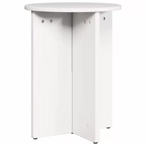 Dohányzóasztal 2 pcs Fehér 41.5 x 41.5 x 41 cm Tömör fenyőfa