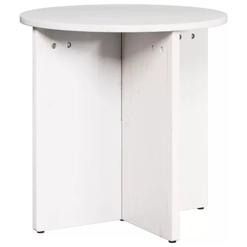 Dohányzóasztal 2 pcs Fehér 41.5 x 41.5 x 41 cm Tömör fenyőfa