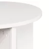Dohányzóasztal 2 pcs Fehér 41.5 x 41.5 x 41 cm Tömör fenyőfa