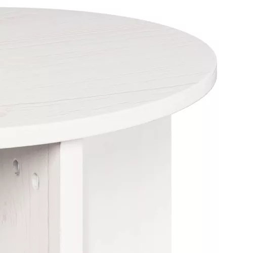 Dohányzóasztal 2 pcs Fehér 41.5 x 41.5 x 41 cm Tömör fenyőfa