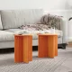 Dohányzóasztal 2 pcs Viaszbarna 41.5 x 41.5 x 41 cm